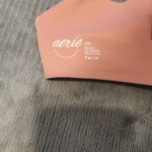 Aerie 32D Real Free Full Coverage Underwire Bra Pink - Picture 3 of 3